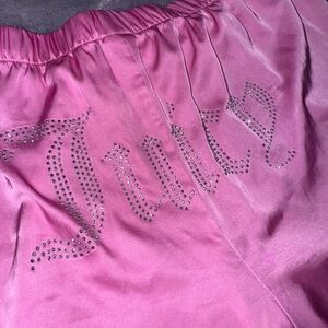 Juicy Couture Pink Satin Lounge Shorts